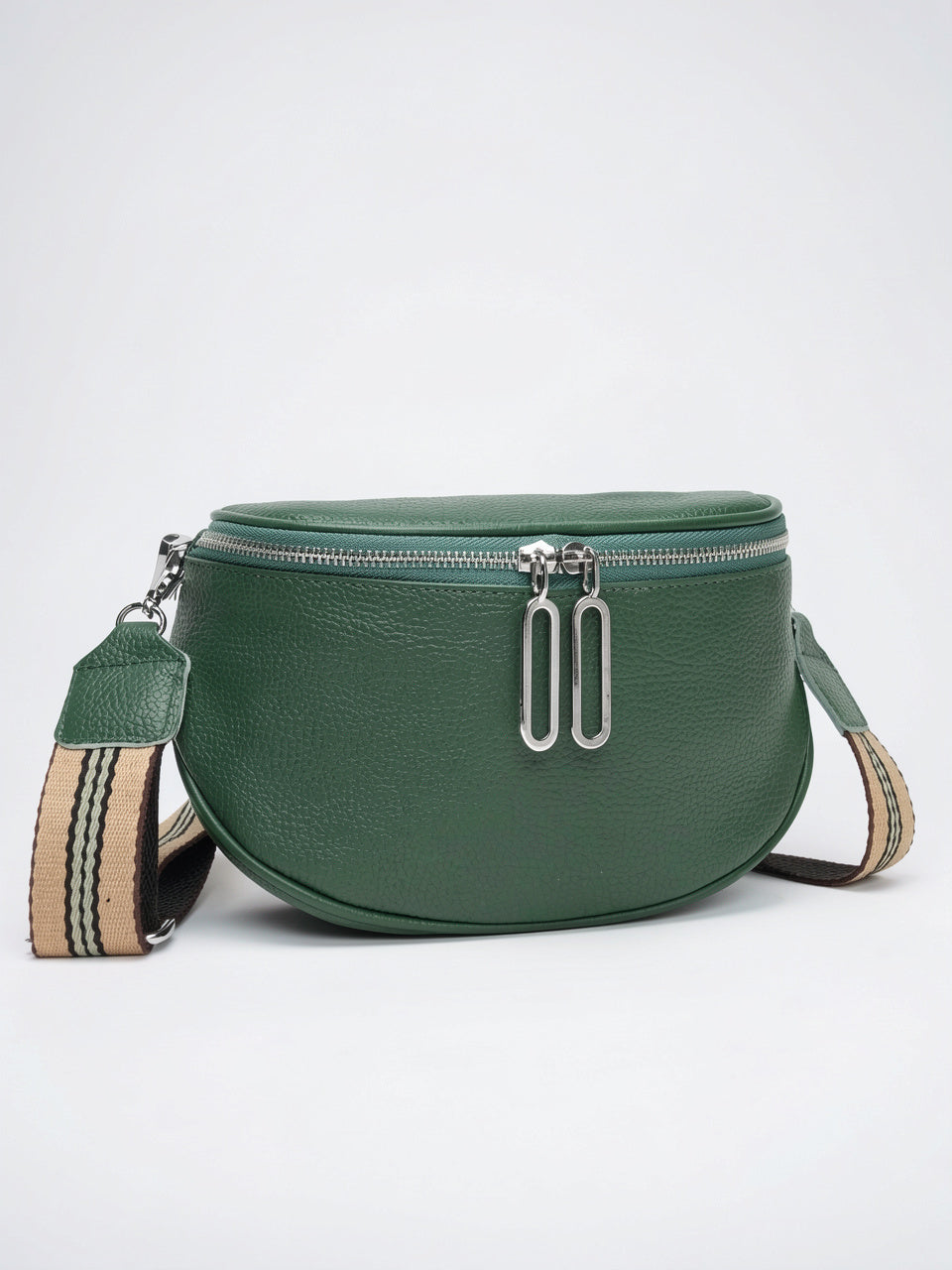 Ysora — Sac banane femme cuir - Vert Cuir Vegan Femme