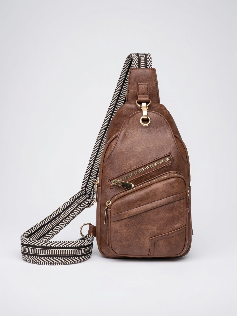 Ysora — Sac femme de poitrine - Marron foncé