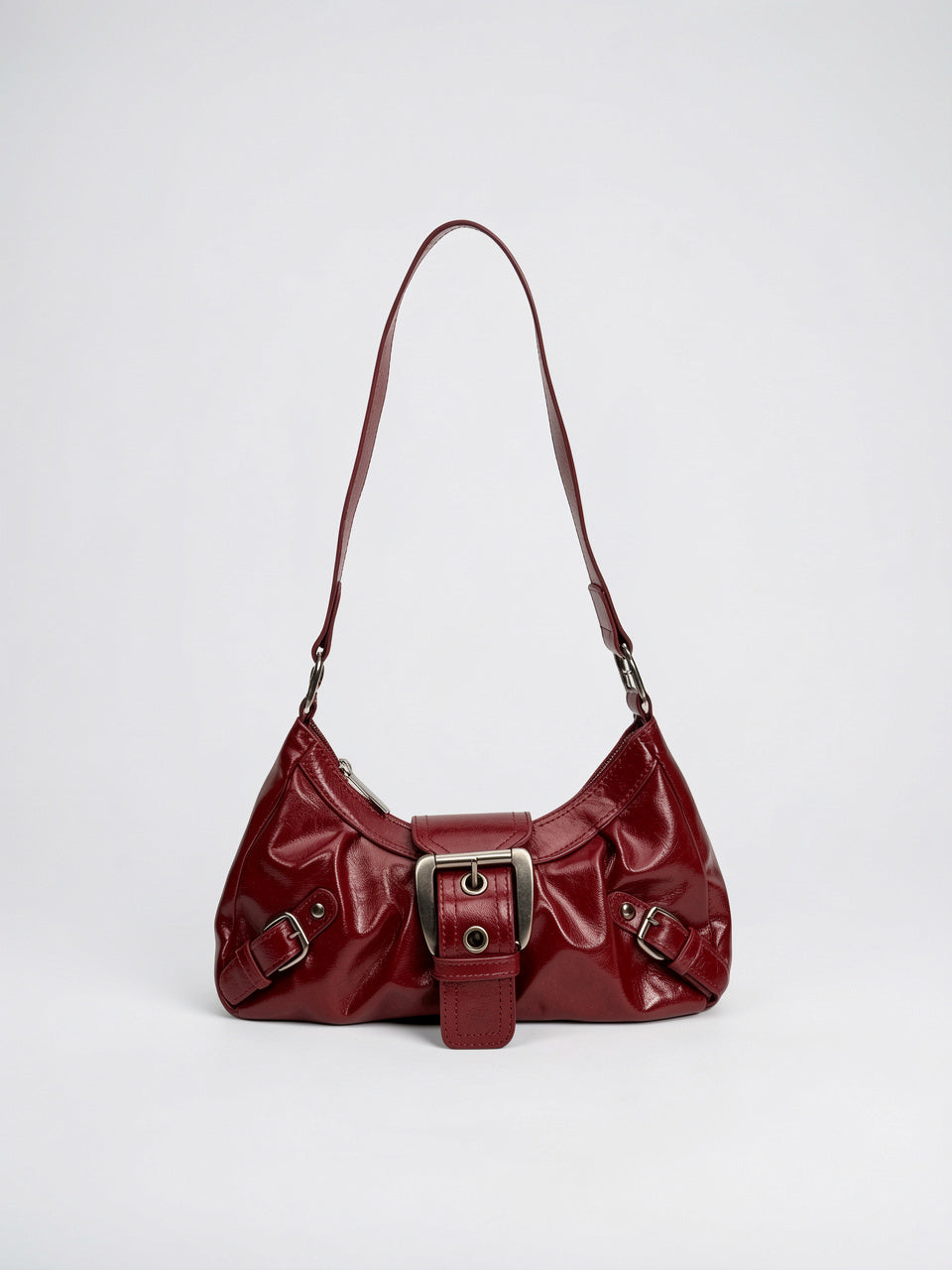 Ysora — Sac hobo rétro à main à bandoulière - Rouge