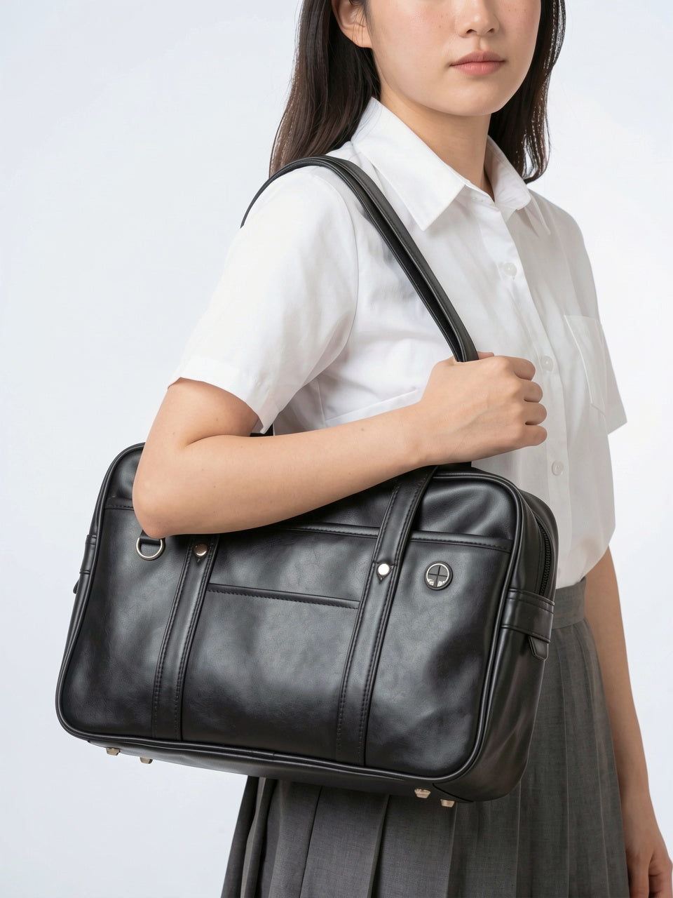 Ysora — Sac Japonais de Cours en Simili Cuir - 6