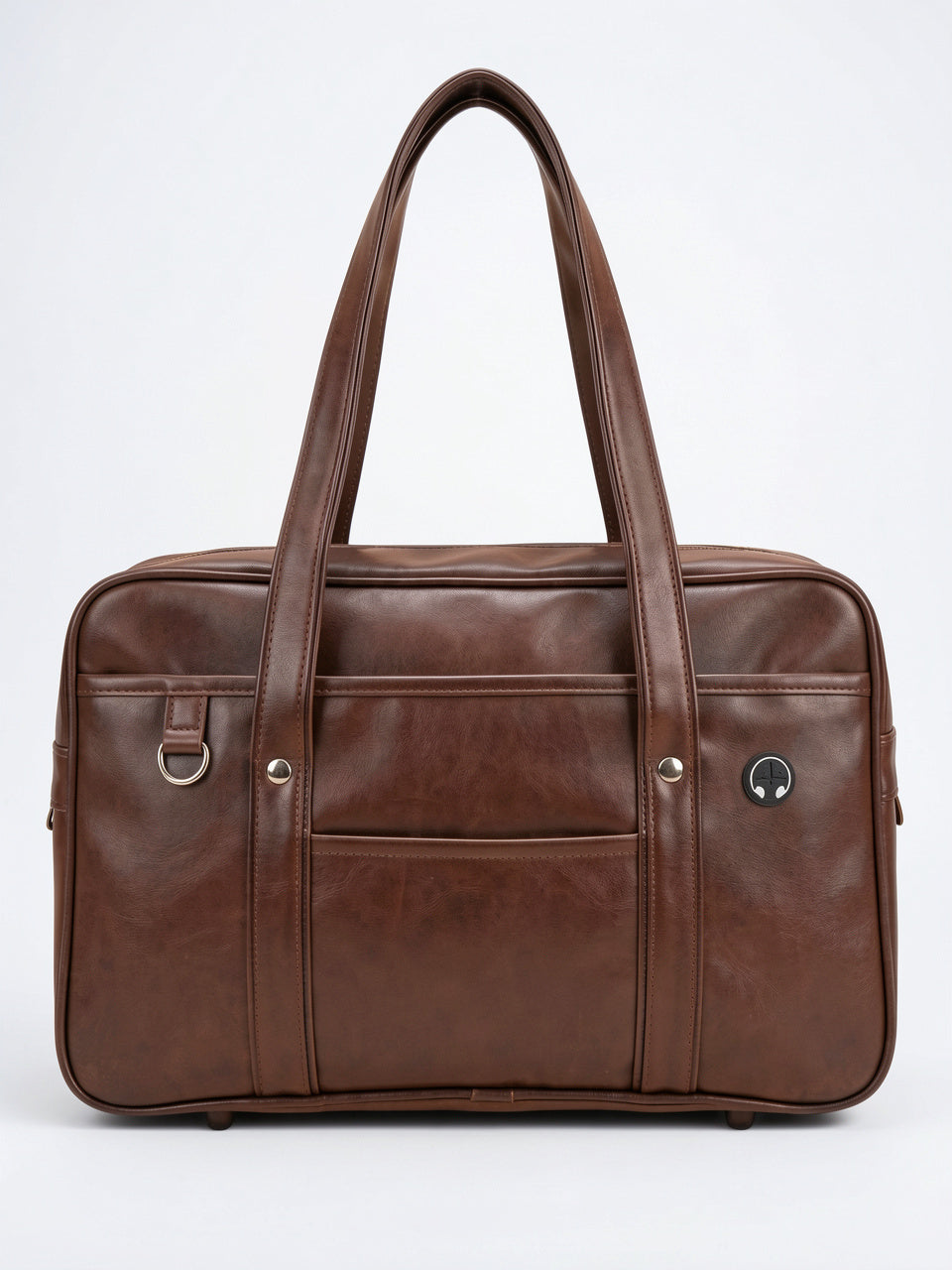 Ysora — Sac Japonais de Cours en Simili Cuir - Marron