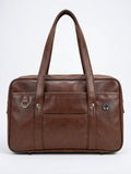 Ysora — Sac Japonais de Cours en Simili Cuir - Marron