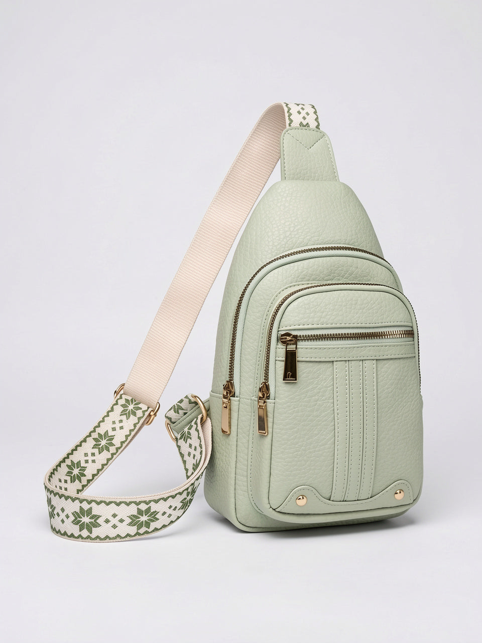 Ysora — Sac poitrine à bandoulière femme - Vert