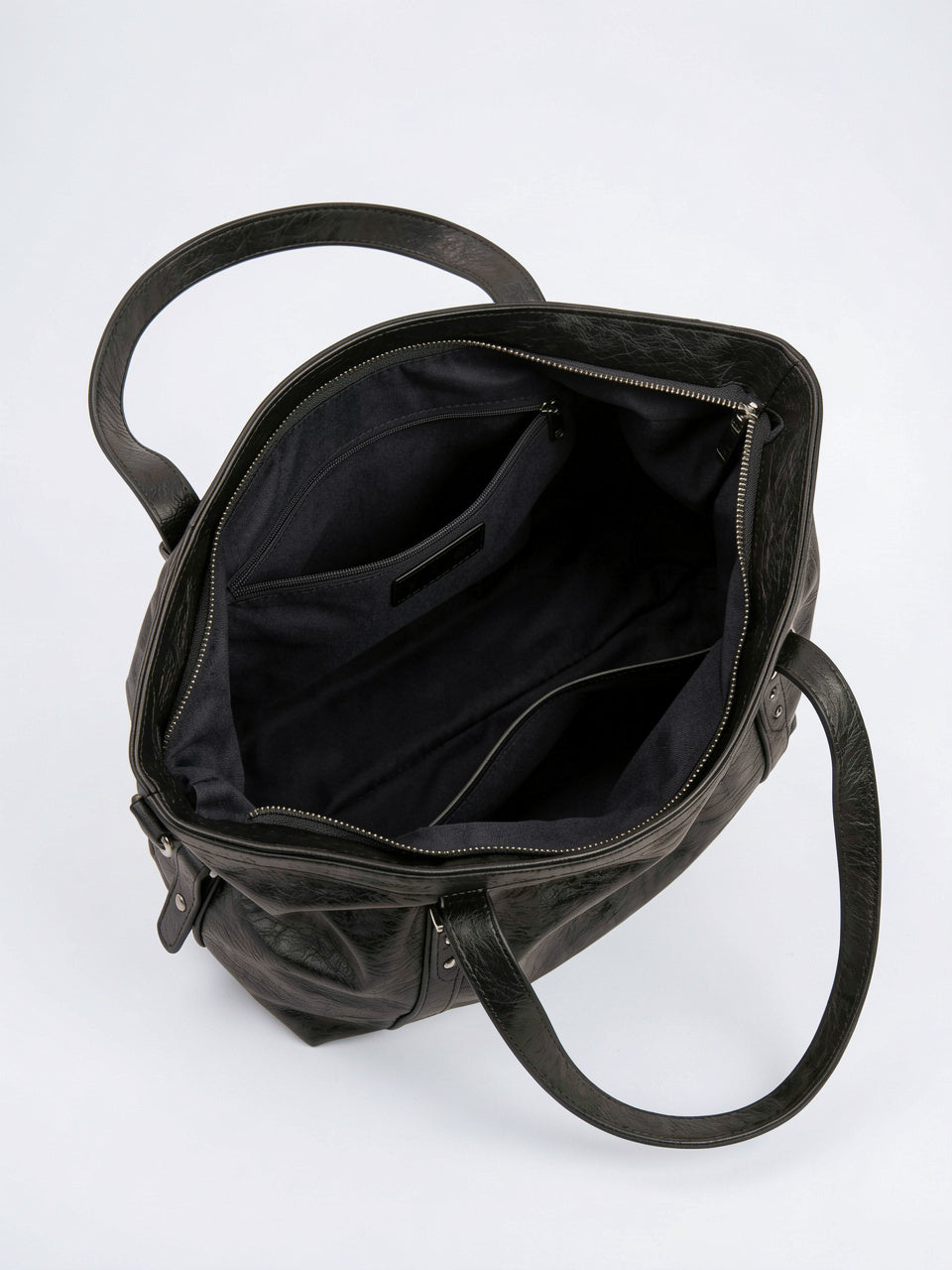 Ysora — Sac vintage de cours en simili cuir marron - 9