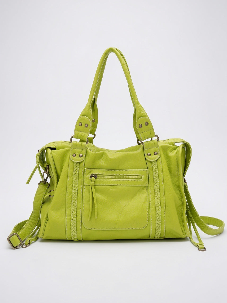 Zélia — Sac de cours - Vert Citron