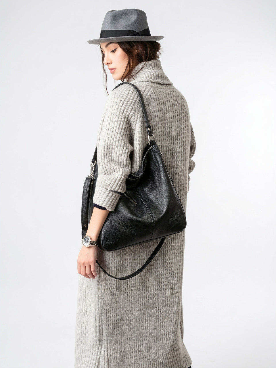 Zélie — Grand sac à main hobo à bandoulière - 15