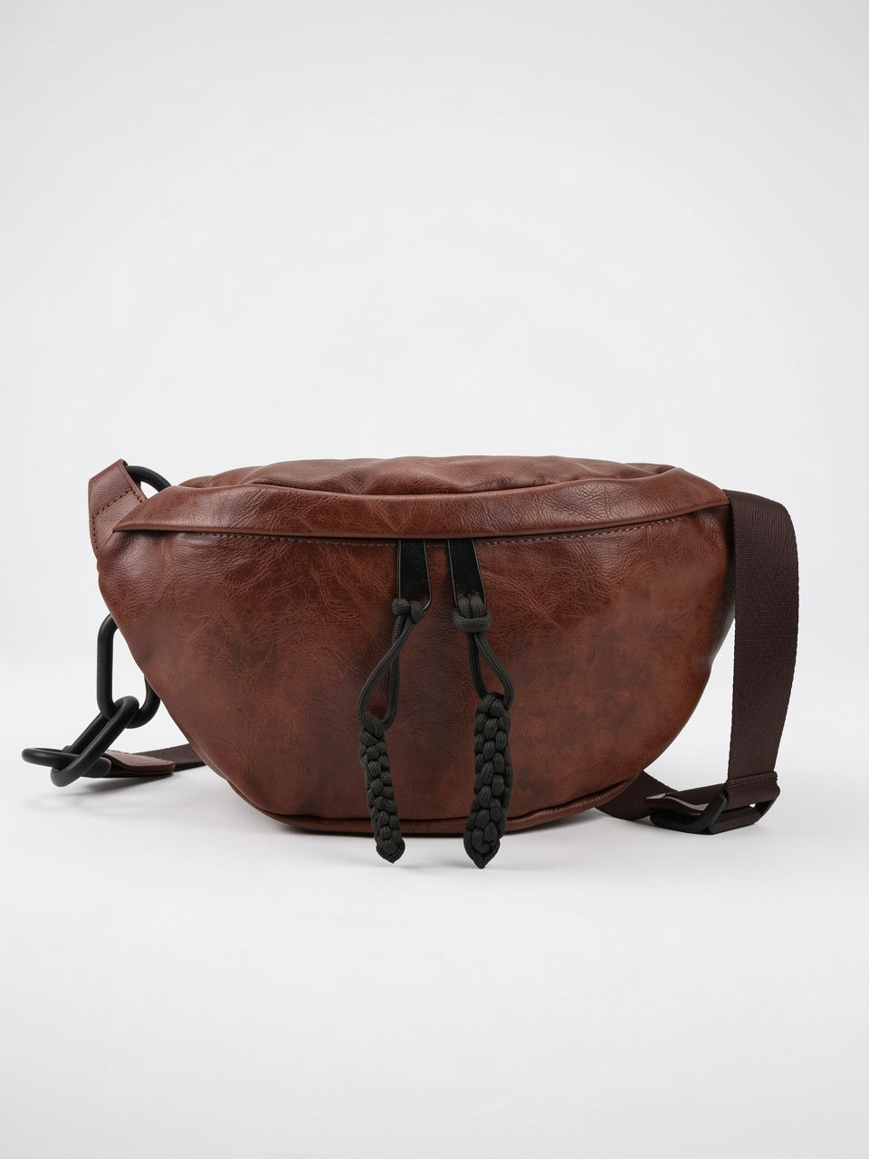 Zénobie — Grand sac banane en cuir - 1
