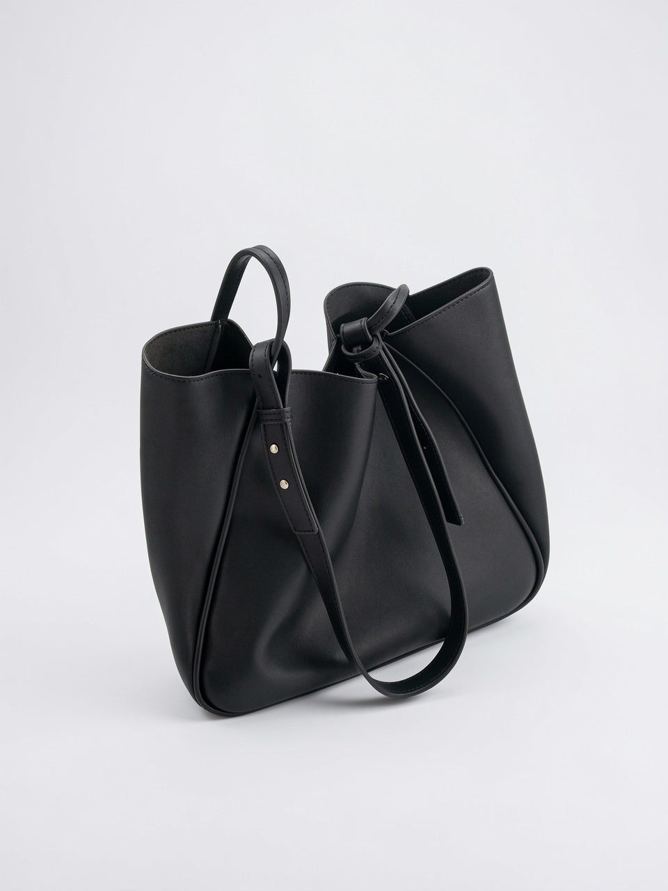Zéphirine — Sac Fourre Tout à Main Souple - Noir